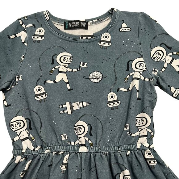 Raspberry Republic 5-7Y Organic Space Explorers Dress - Picture 2 of 5
